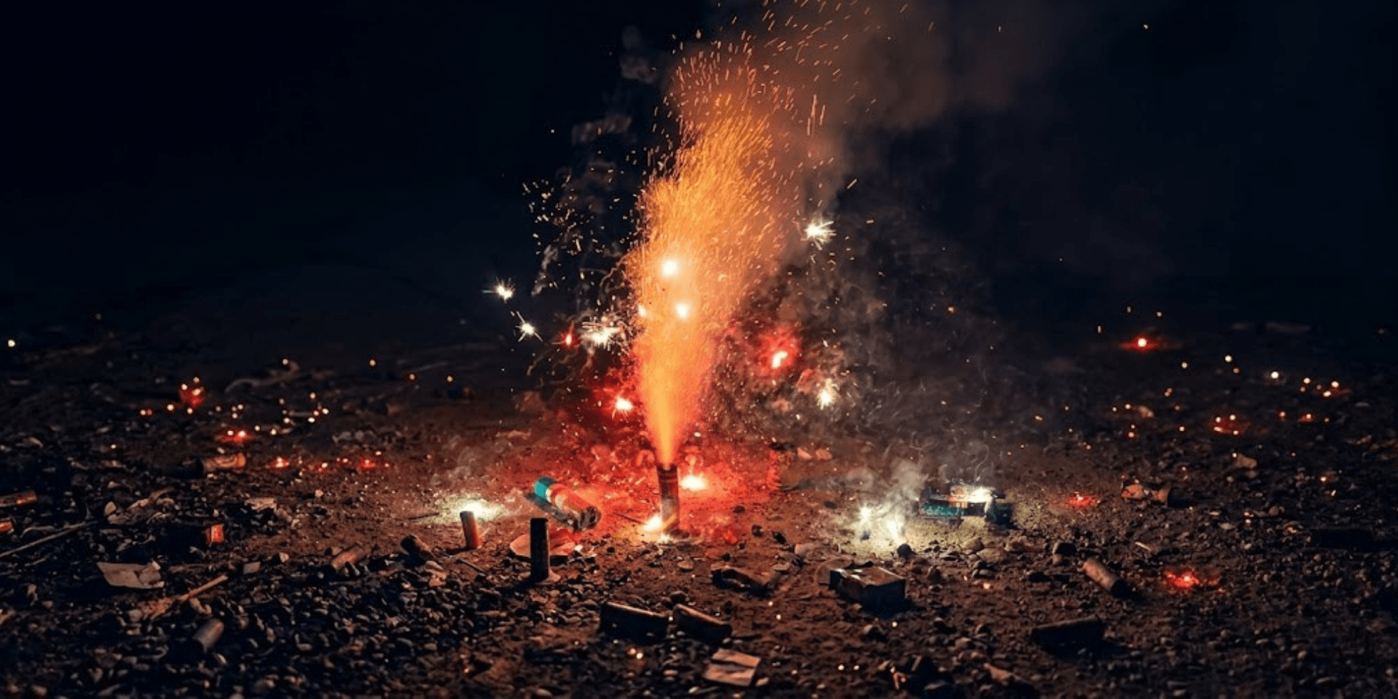 Sivakasi fancy aerial crackers — multi-shot aerial fireworks and sky shots in action