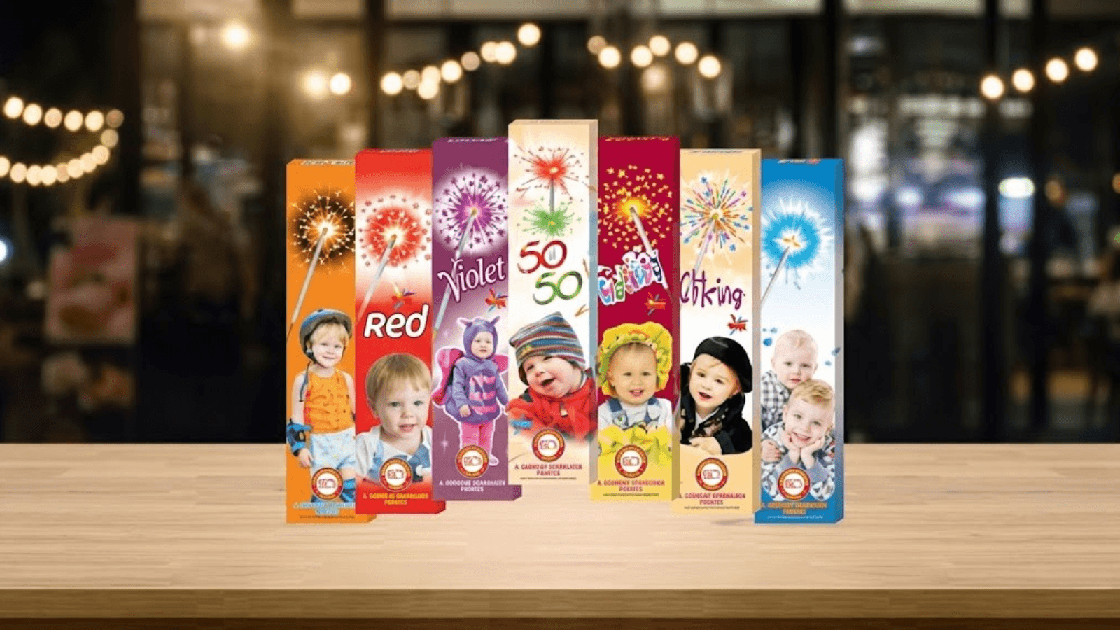 Sivakasi sparklers — kids safe, colour sparklers, fancy packs
